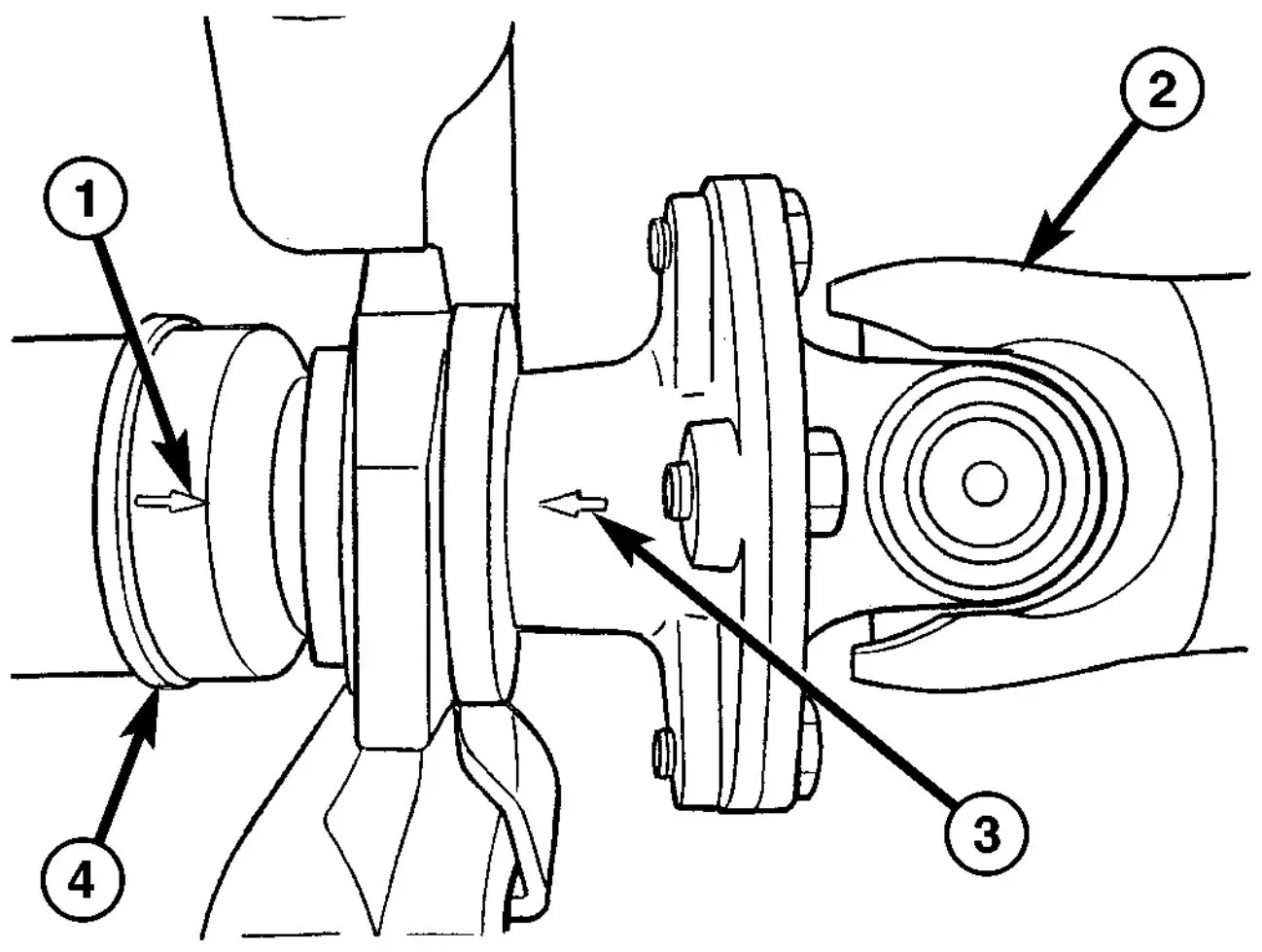 Fig. 7 ALIGNMENT MARKS 3 PIECE SHAFT